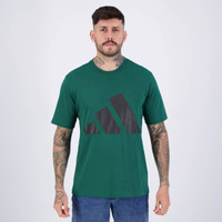 Camiseta Adidas Big Logo Verde e Preta