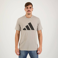 Camiseta Adidas Essentials Logo Cinza