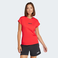 Camiseta Adidas Logo Linear Feminina Vermelha
