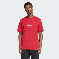 Camiseta Adidas Logo Linear Vermelha e Branca