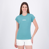 Camiseta Adidas SJ Logo Linear Feminina Verde