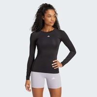 Camiseta Adidas Techfit Manga Longa Feminina Preta