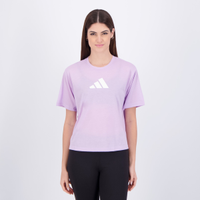 Camiseta Adidas TR Essentials BL Lilás Feminina