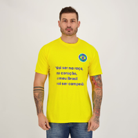 Camiseta Brasil Vai ser na Raça Amarela
