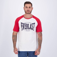 Camiseta Everlast Basic Branca e Vermelha