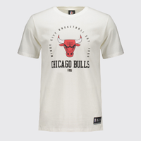 Camiseta NBA Chicago Bulls Logo Branca