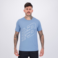Camiseta New Balance Sport Essentials Printed Azul