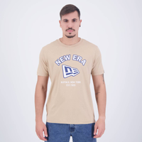 Camiseta New Era Core Branded Logo NE Marrom Claro