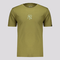 Camiseta New Era MLB New York Yankees Basica Verde Militar