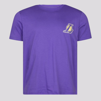 Camiseta New Era NBA Los Angeles Lakers Core Roxa e Amarela