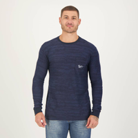 Camiseta Nicoboco Manga Longa Shadow Marinho