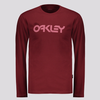Camiseta Oakley Mark II Manga Longa Bordô