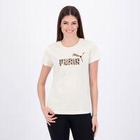 Camiseta Puma ESS Graphic Animal Feminina Off White