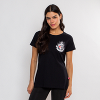 Camiseta São Paulo Clássica Feminina Preta
