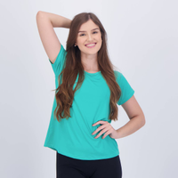 Camiseta Selene Basic Feminina Verde