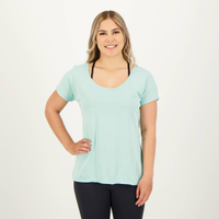 Camiseta Selene Dryfit Básica Feminina Azul Claro