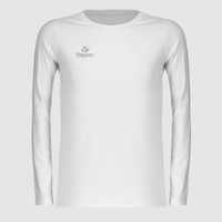 Camiseta Térmica Topper Classic UV50 Manga Longa Juvenil Branca