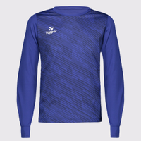 Camiseta Topper Goleiro Classic III Manga Longa Juvenil Azul