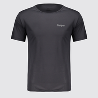 Camiseta Topper Logo Cinza