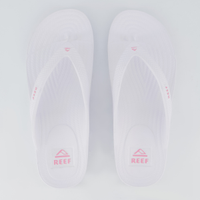 Chinelo Reef Water Coute Branco e Rosa Feminino