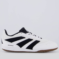 Chuteira Adidas Predator Club Futsal Juvenil Branca e Preta