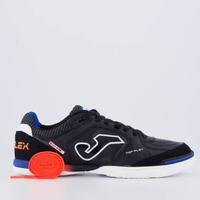 Chuteira Joma Top Flex II Futsal Preta e Azul