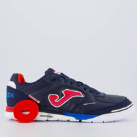 Chuteira Joma Top Flex Rebound Futsal Marinho e Vermelha