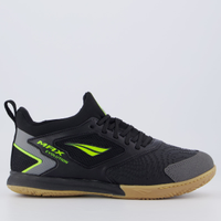 Chuteira Penalty Max Evolution Futsal Preta e Amarela