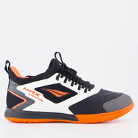 Chuteira Penalty Max Evolution Futsal Preto e Coral
