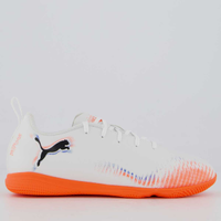 Chuteira Puma Future 8 Play IT Futsal Juvenil Branca