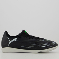 Chuteira Puma Future 8 Play IT Futsal Preta e Verde