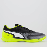 Chuteira Puma Truco III Futsal Preta e Verde