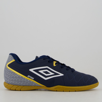 Chuteira Umbro Attak Eternal Futsal Marinho e Bran