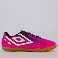 Chuteira Umbro Blast Futsal Rosa e Preta