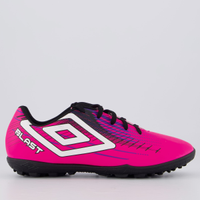 Chuteira Umbro Blast Society Rosa e Preta