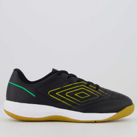 Chuteira Umbro Br Futsal Futsal Juvenil Preta e Amarela
