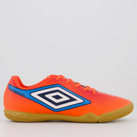 Chuteira Umbro Cannon Futsal Juvenil Coral