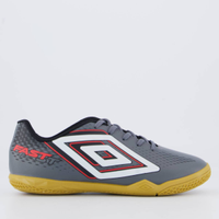 Chuteira Umbro Fast II Futsal Juvenil Cinza