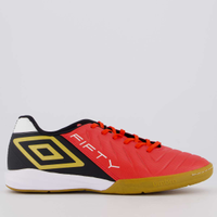 Chuteira Umbro Fifty VI Futsal Vermelha e Preta
