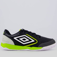 Chuteira Umbro Pro Challenge Uptake Futsal Preta e Verde