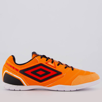 Chuteira Umbro Skill Futsal Laranja e Preta