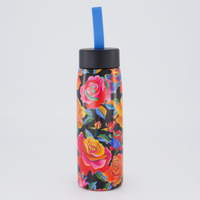 Garrafa Farm Rosas Pintadas 500ml Preta