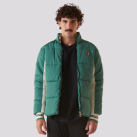 Jaqueta Fila Uc Puffer Verde e Branca