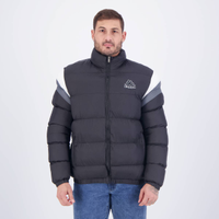 Jaqueta Kappa Padding Sport Preta e Branca