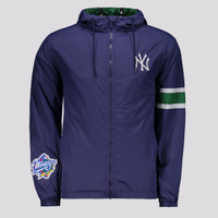 Jaqueta New Era Corta Vento Windbreaker MLB New York Yankees Core Marinho