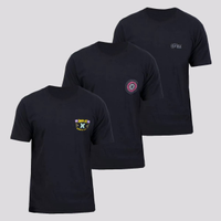 Kit 03 Camisetas Hurley Preta