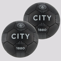 Kit 2 Bolas Machester City Campo Preta
