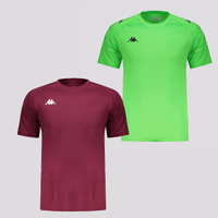 Kit 2 Camisas Kappa Garret Roxa e Verde