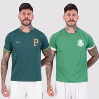 Kit 2 Camisas Palmeiras Energy e Stream Verde