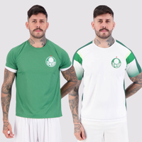 Kit 2 Camisas Palmeiras Stream e Alviverde Verde e Branca